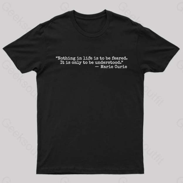 Marie Curie Geek T-Shirt Black / S