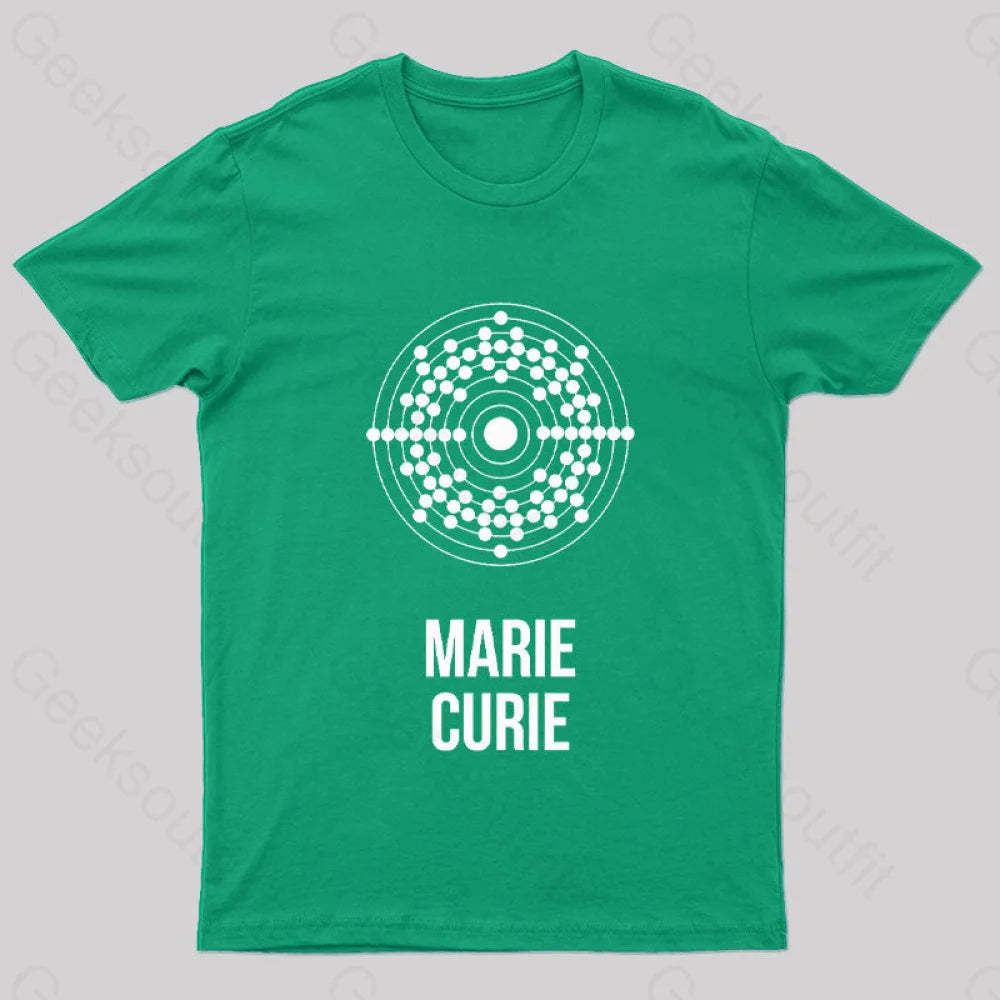 Marie Curie Geek T-Shirt Green / S