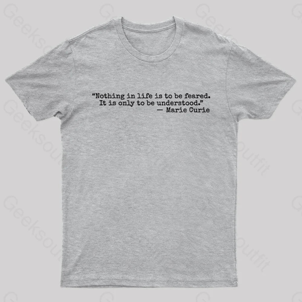 Marie Curie Geek T-Shirt Grey / S
