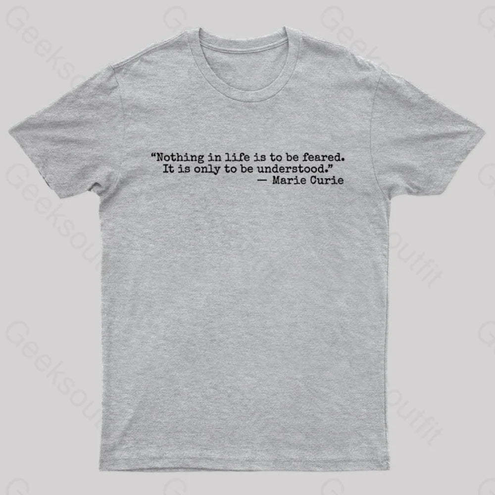 Marie Curie Geek T-Shirt Grey / S