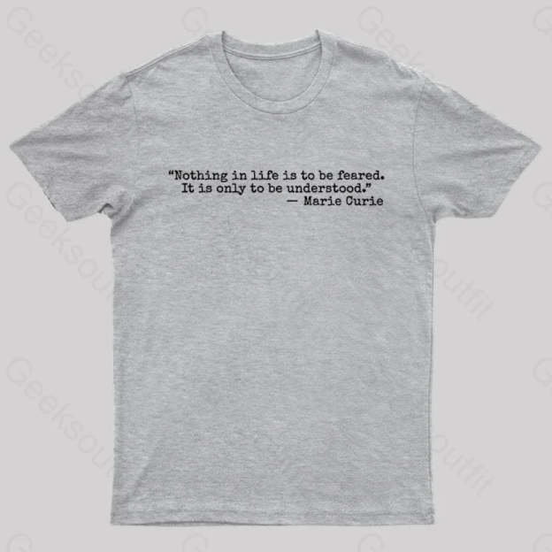 Marie Curie Geek T-Shirt Grey / S