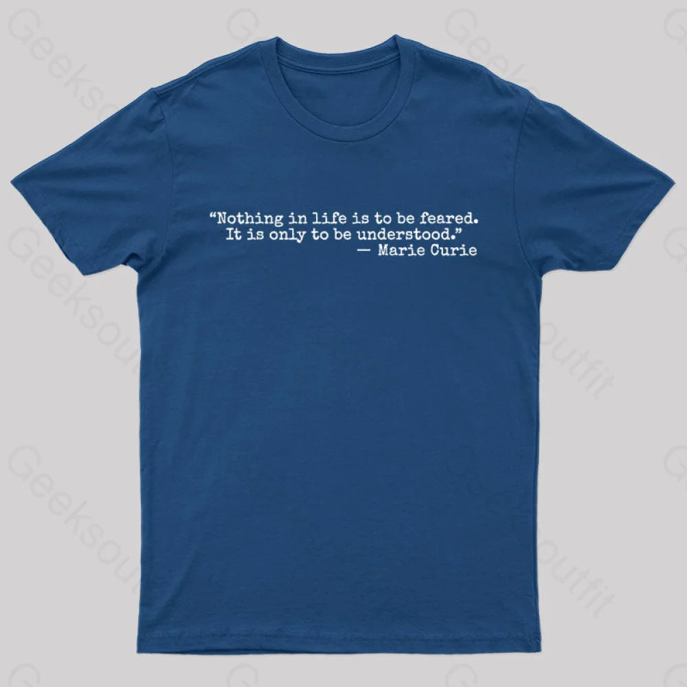 Marie Curie Geek T-Shirt Navy / S