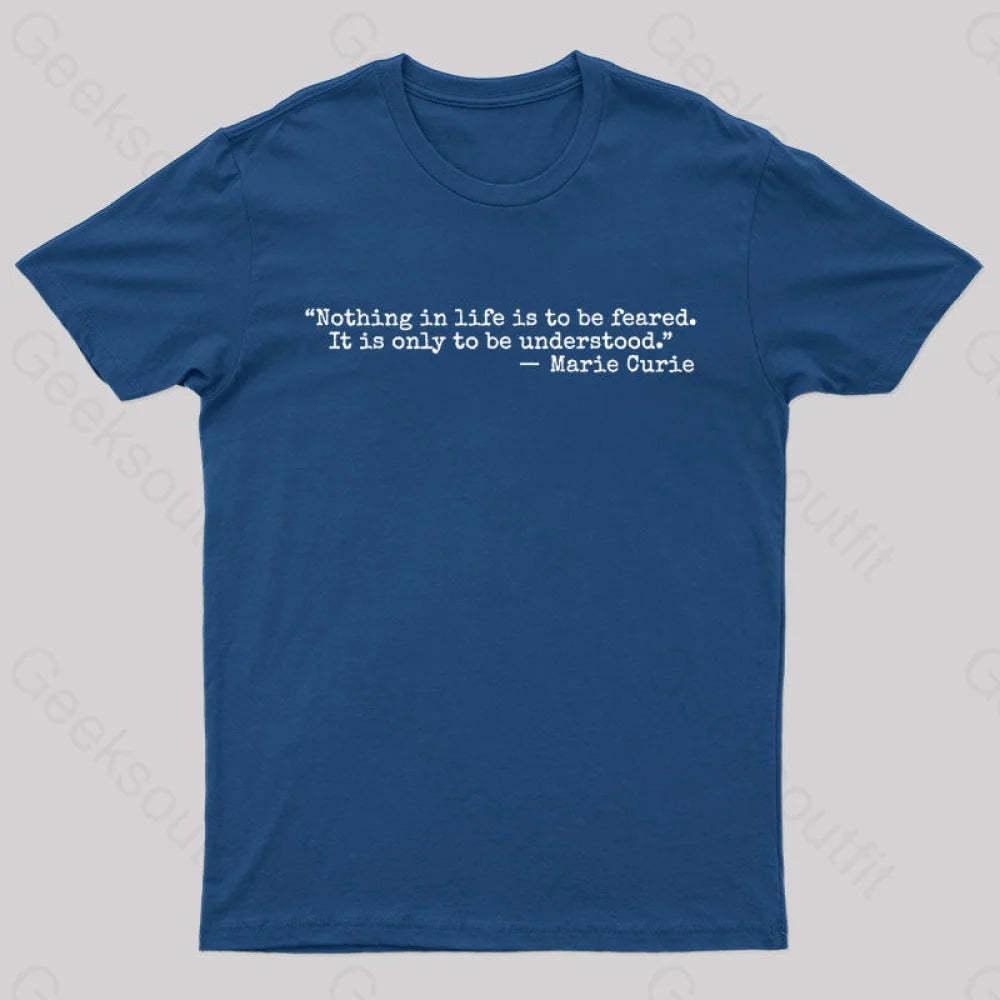Marie Curie Geek T-Shirt Navy / S