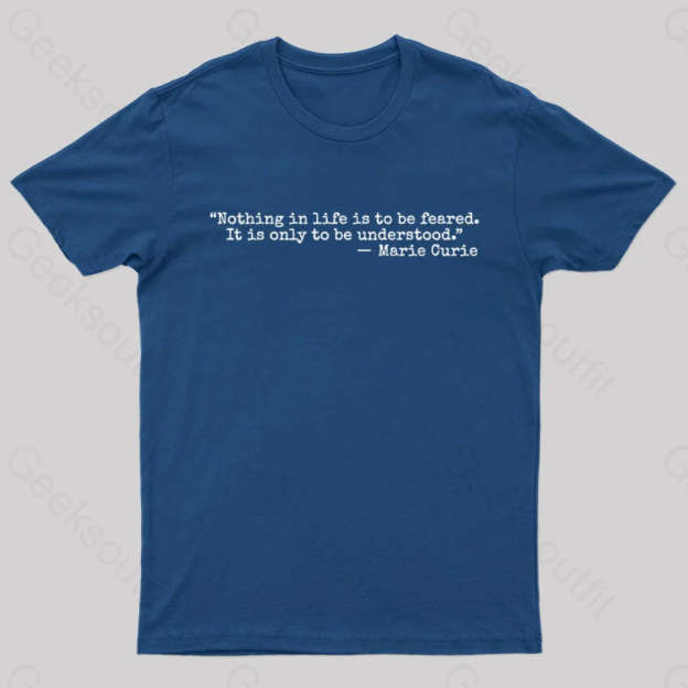 Marie Curie Geek T-Shirt Navy / S