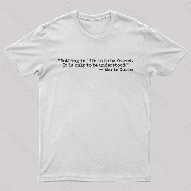 Marie Curie Geek T-Shirt White / S