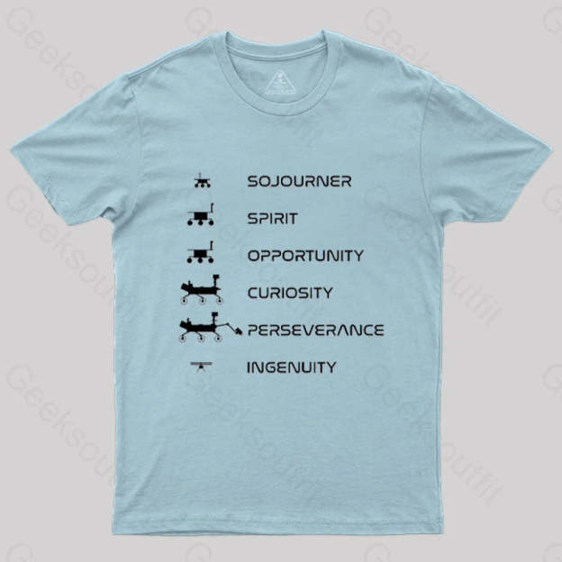 Mars Rovers Family T-Shirt Light Blue / S
