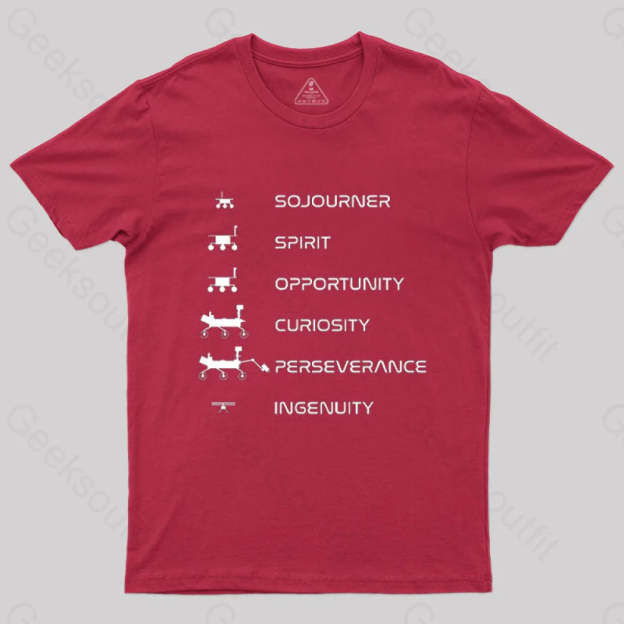 Mars Rovers Family T-Shirt Red / S