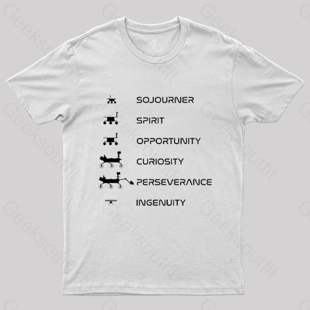 Mars Rovers Family T-Shirt White / S