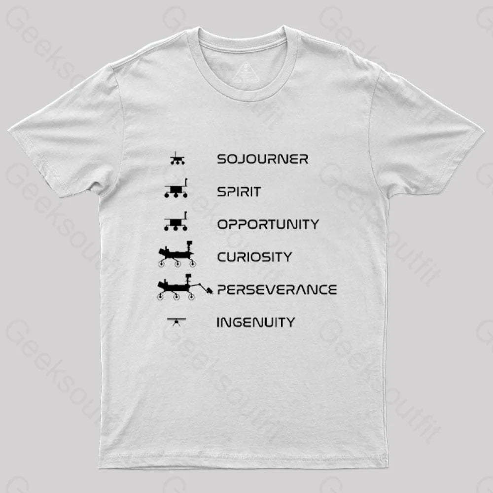 Mars Rovers Family T-Shirt White / S