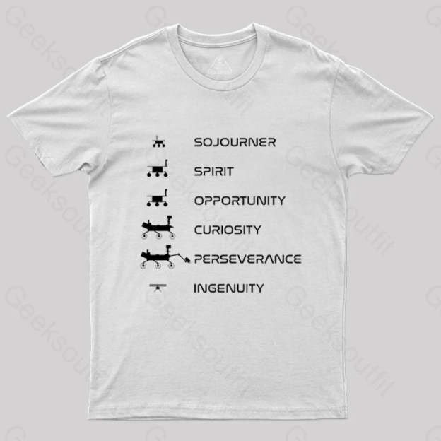Mars Rovers Family T-Shirt White / S