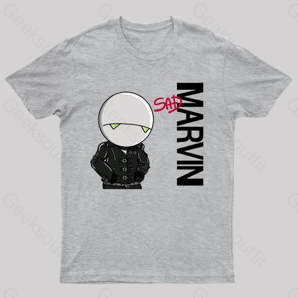 Marvin Sad T-Shirt Grey / S