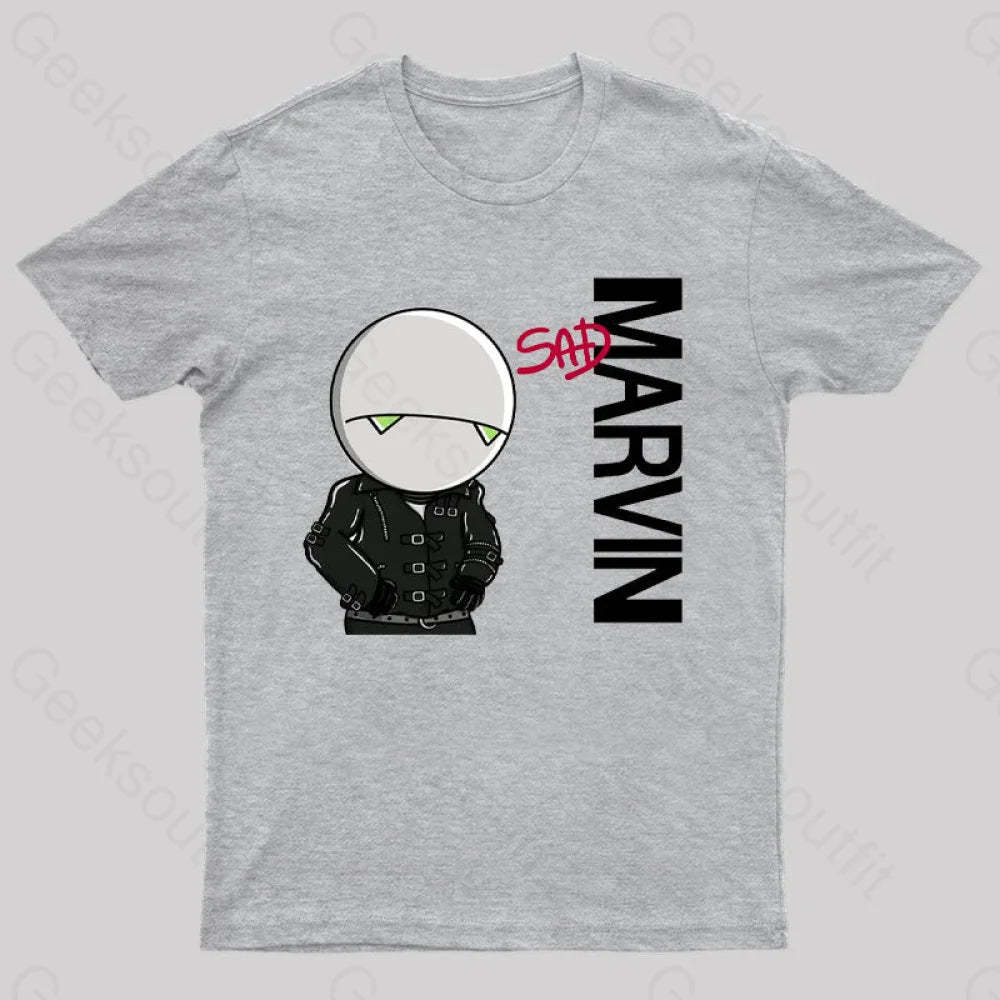 Marvin Sad T-Shirt Grey / S
