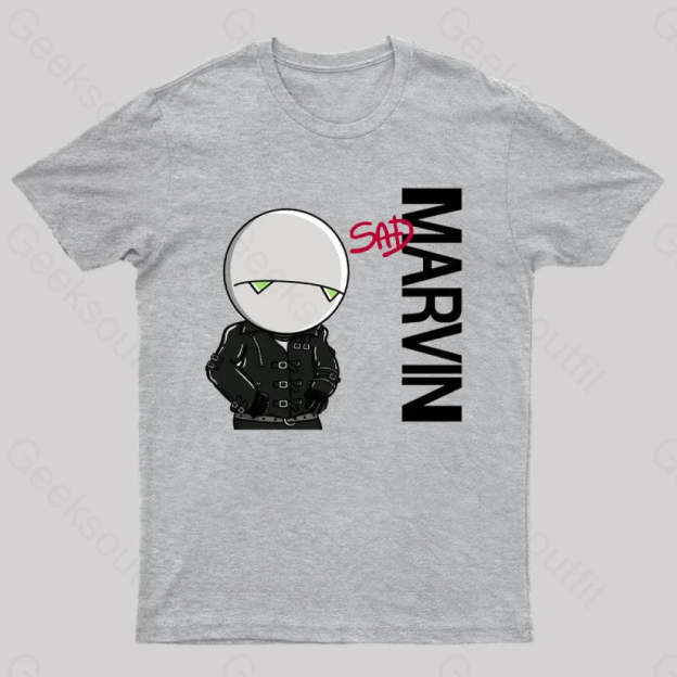 Marvin Sad T-Shirt Grey / S