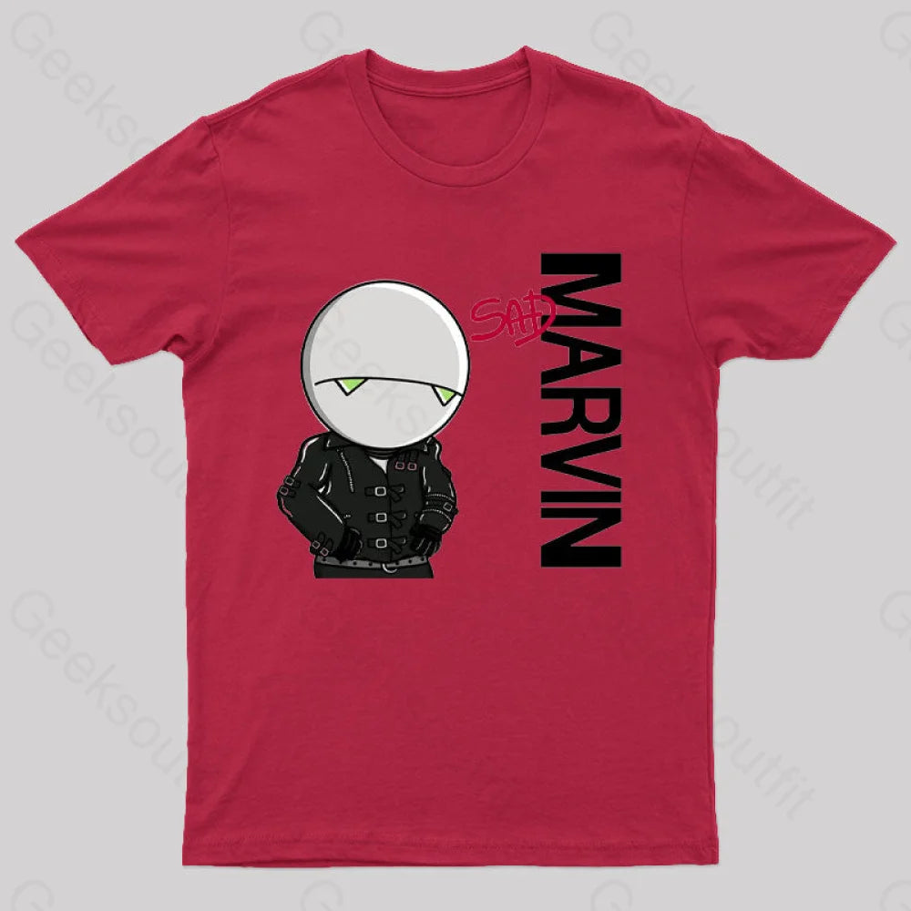 Marvin Sad T-Shirt Red / S