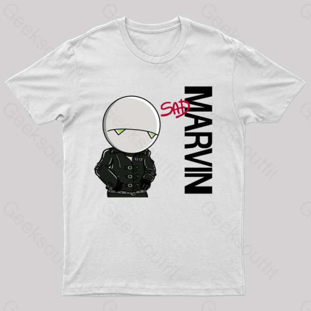 Marvin Sad T-Shirt White / S