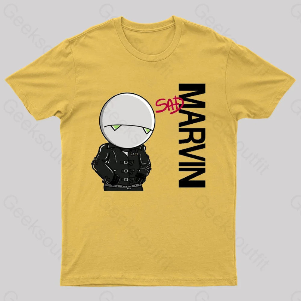 Marvin Sad T-Shirt Yellow / S