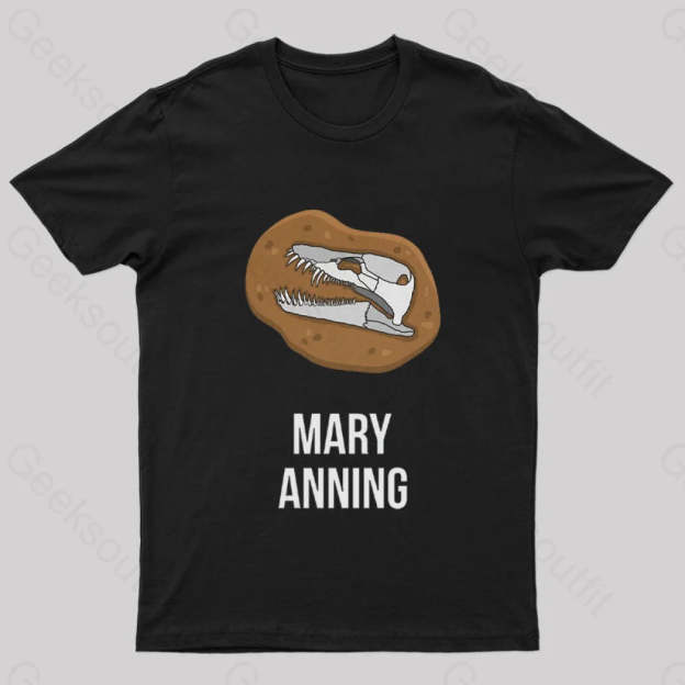 Mary Anning Geek T-Shirt Black / S