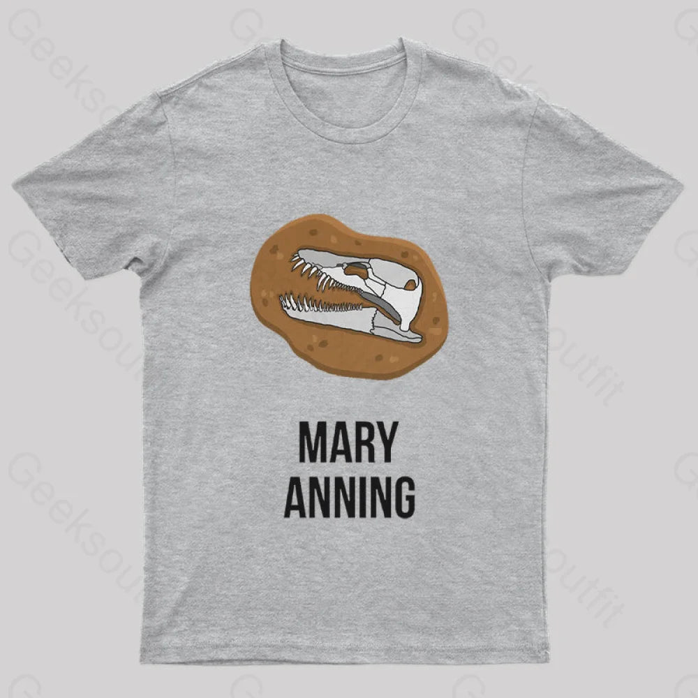 Mary Anning Geek T-Shirt Grey / S