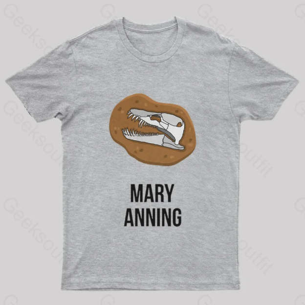Mary Anning Geek T-Shirt Grey / S