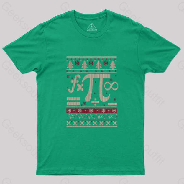 Math Christmas T-Shirt Green / S