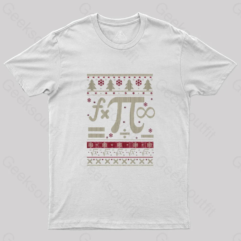 Math Christmas T-Shirt White / S