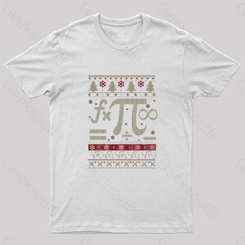 Math Christmas T-Shirt White / S
