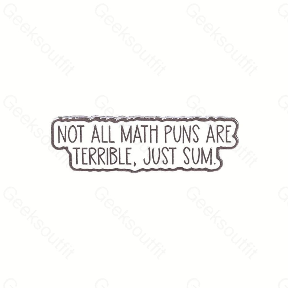 Math Enamel Pins - Geeksoutfit