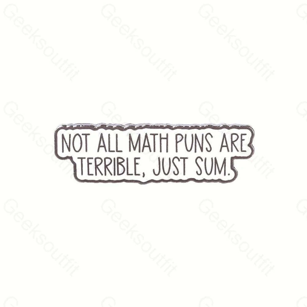 Math Enamel Pins - Geeksoutfit