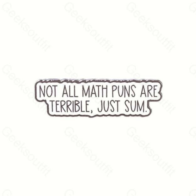 Math Enamel Pins - Geeksoutfit