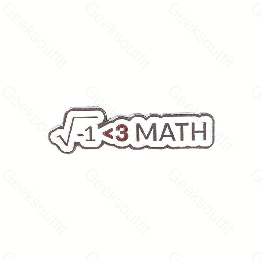 Math Enamel Pins - Geeksoutfit
