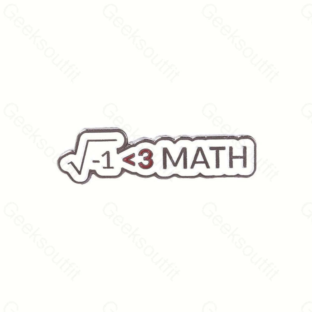Math Enamel Pins - Geeksoutfit