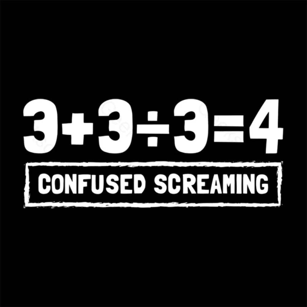 Math Formula Confused Screaming Geek T-Shirt