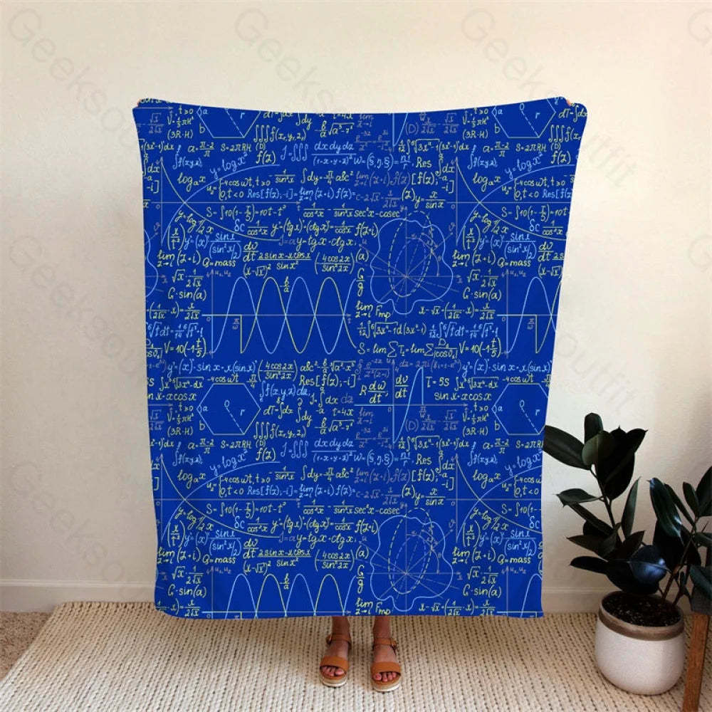 Math Function Curve Flannel Blanket