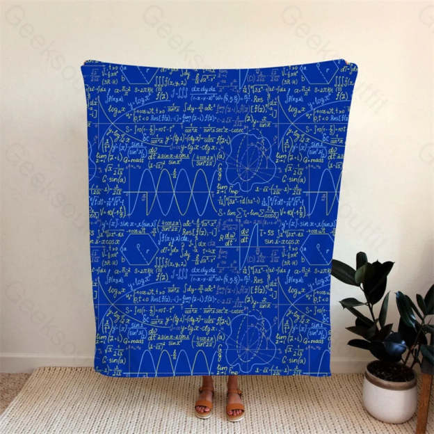 Math Function Curve Flannel Blanket