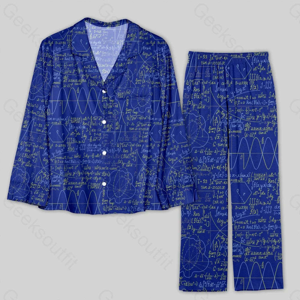 Math Function Curve Pajamas Set - Geeksoutfit