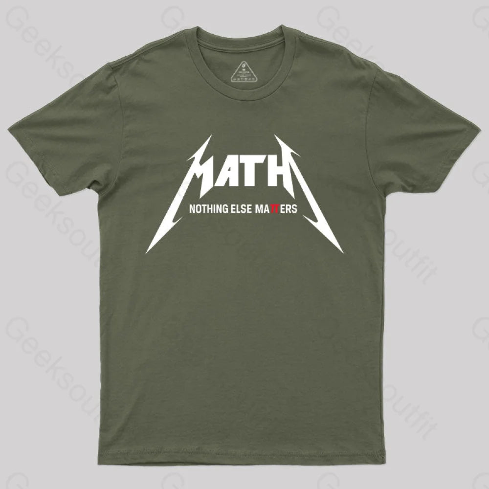 Math Geek T-Shirt Army Green / S