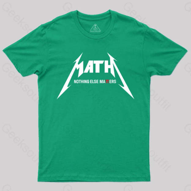 Math Geek T-Shirt Green / S