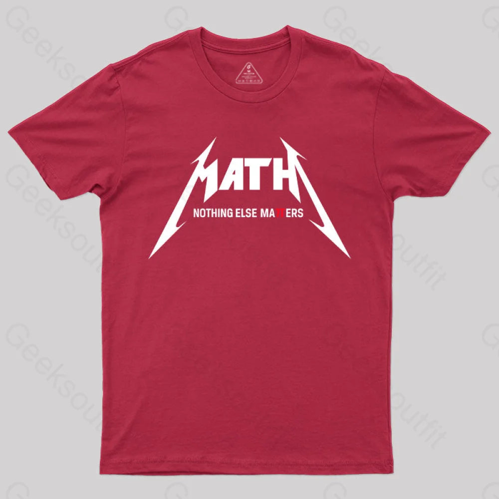 Math Geek T-Shirt Red / S