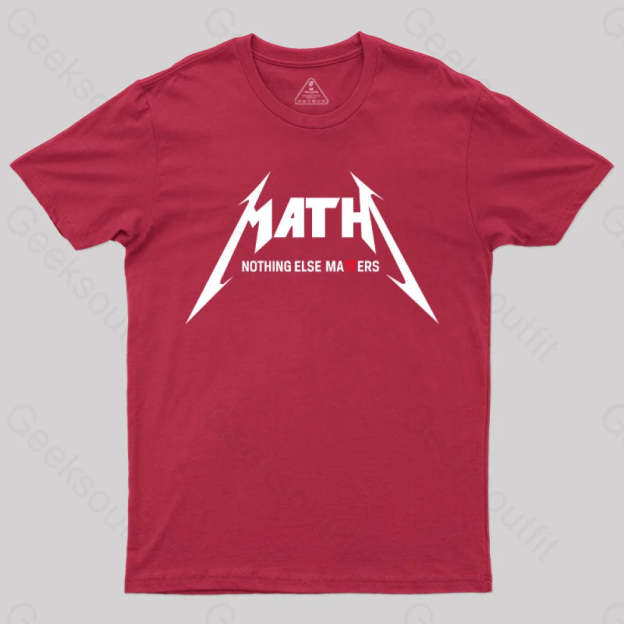 Math Geek T-Shirt Red / S