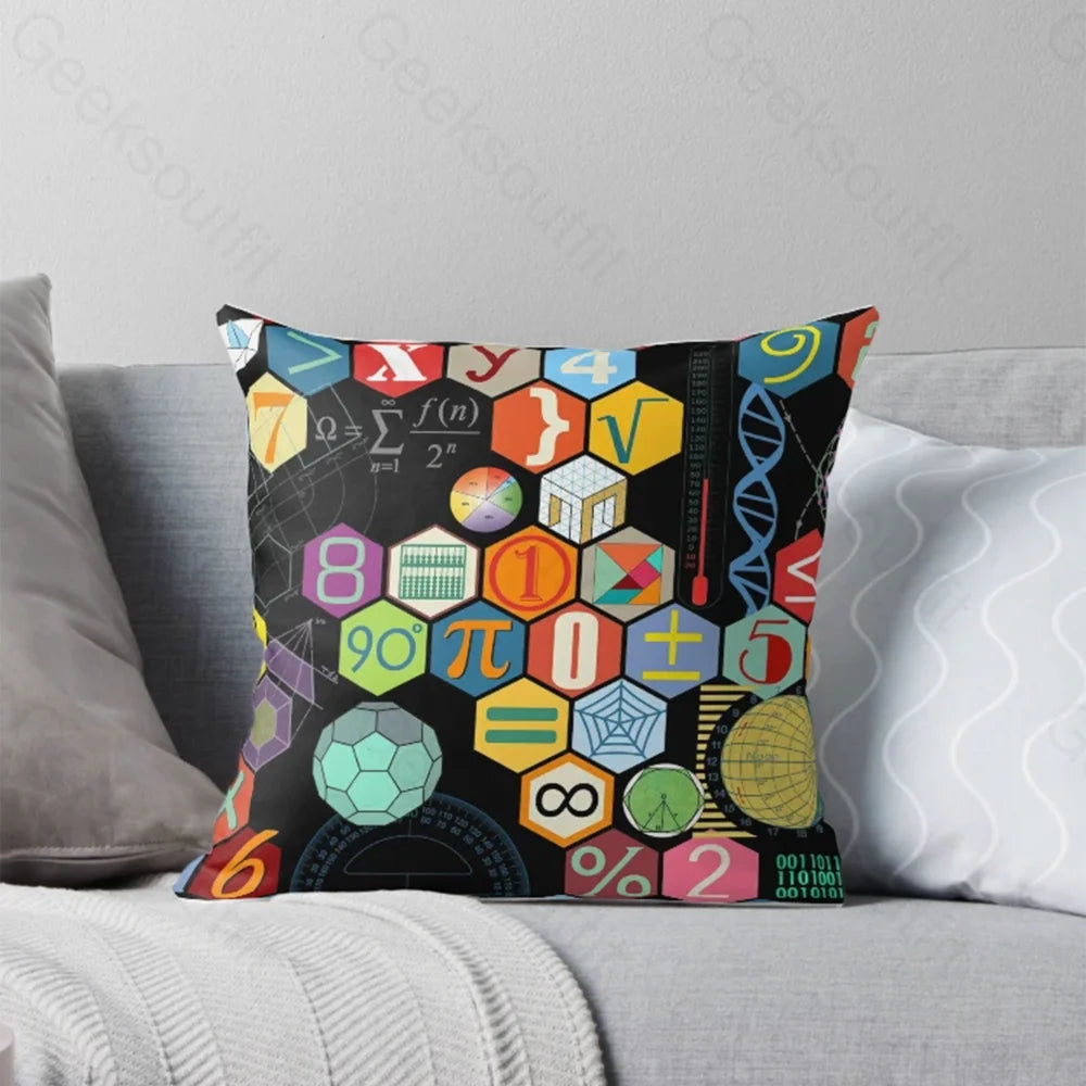 Math In Black Geek Pillowcase 40*40Cm / Geekpc042