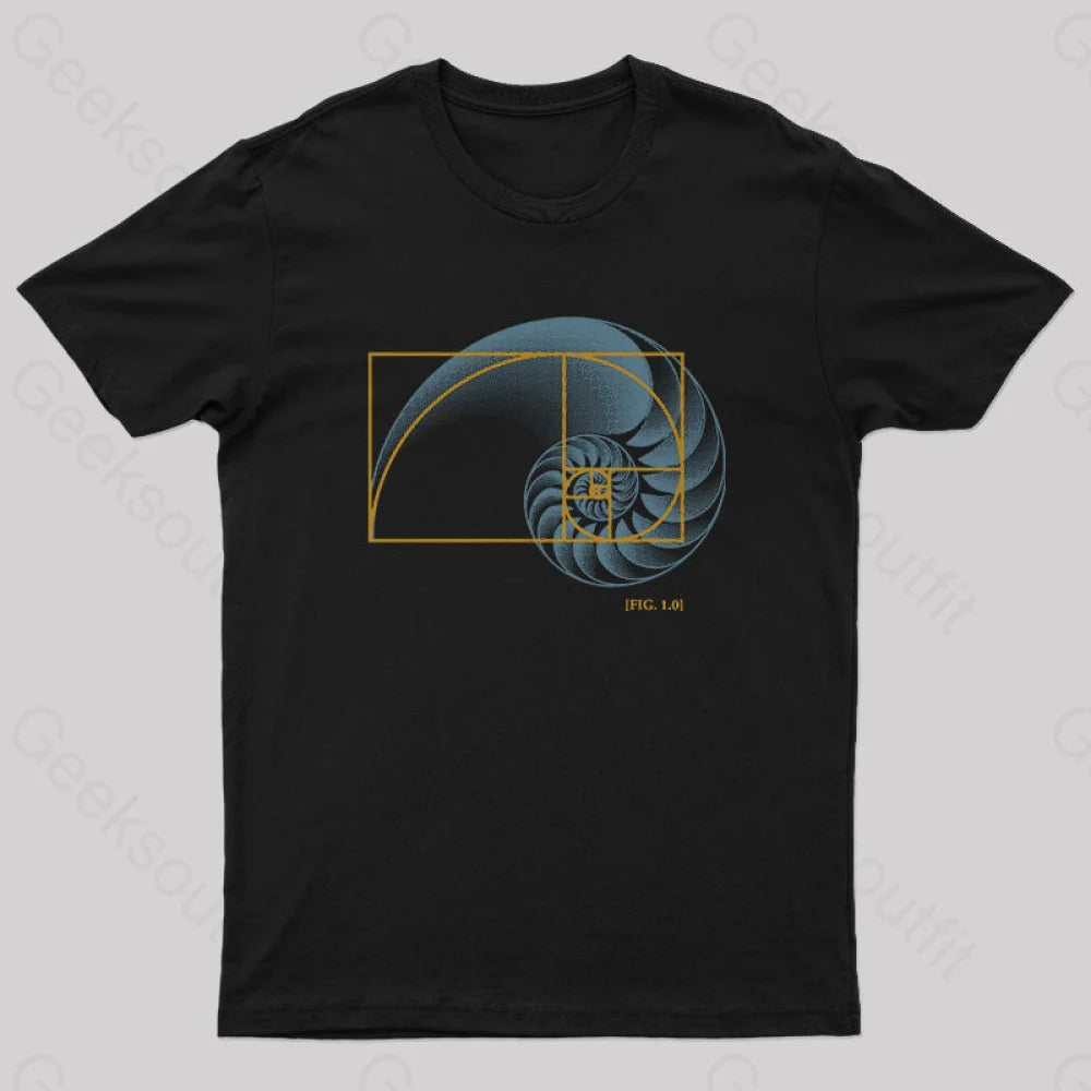 Math In Nature T-Shirt Black / S