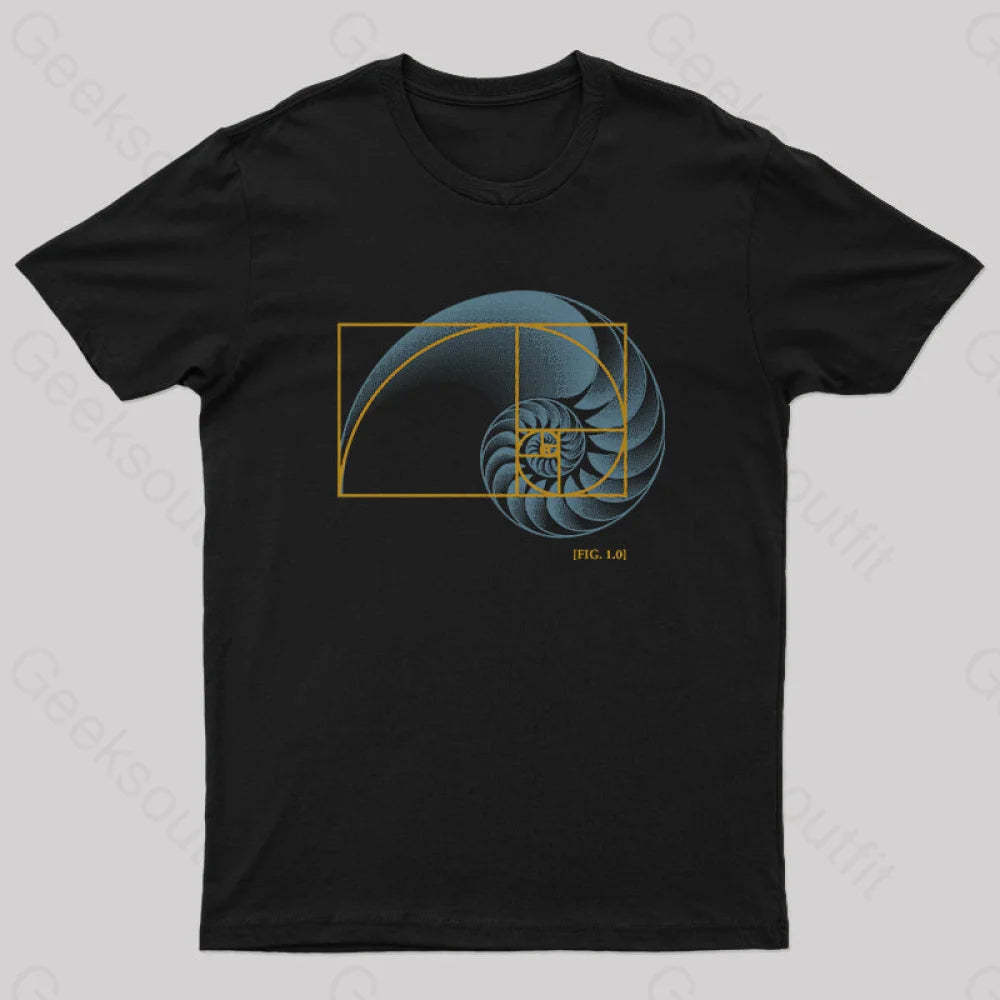 Math In Nature T-Shirt Black / S