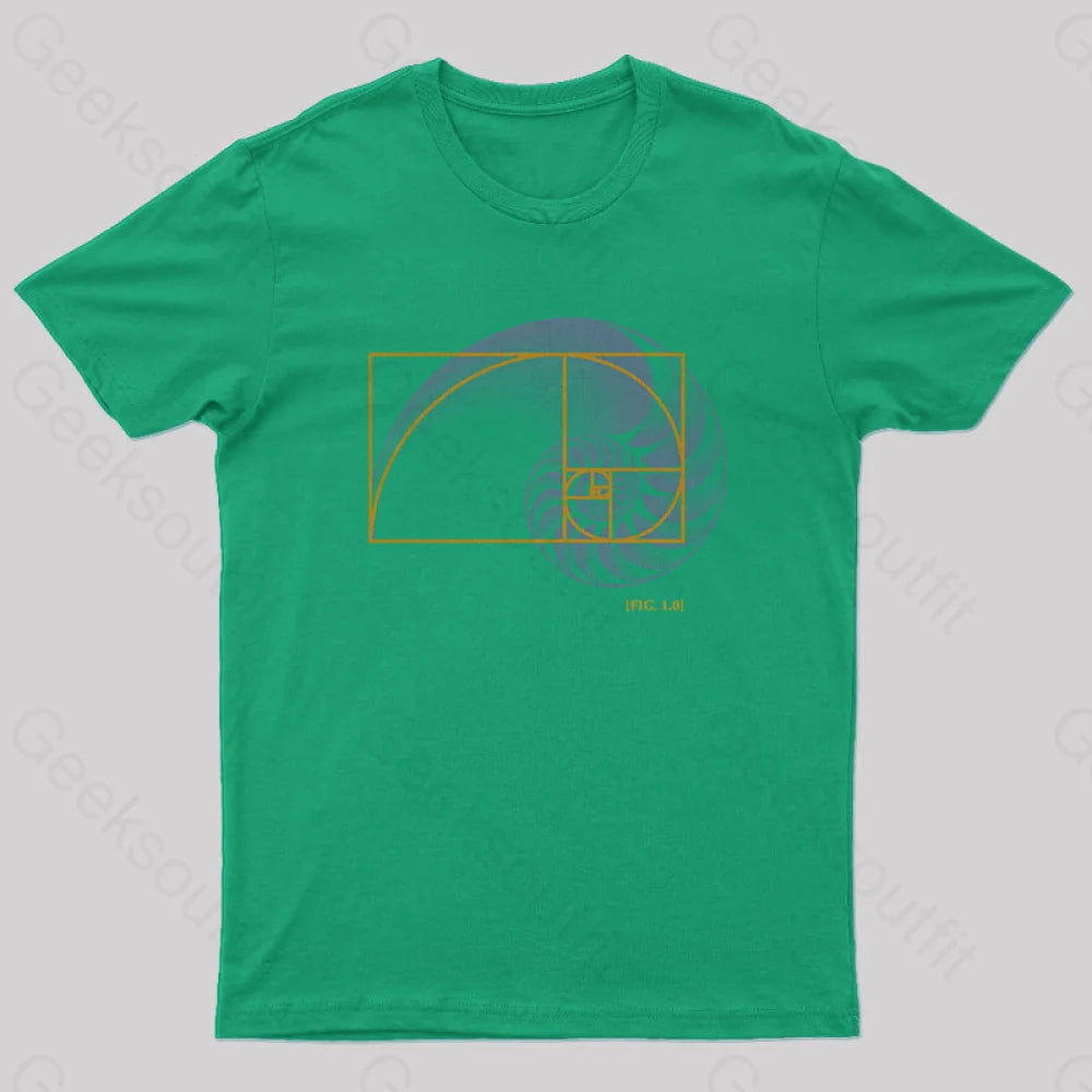 Math In Nature T-Shirt Green / S