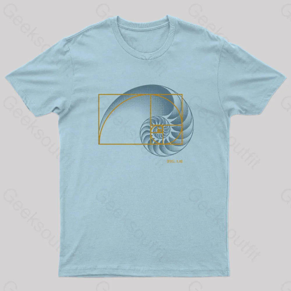 Math In Nature T-Shirt Light Blue / S