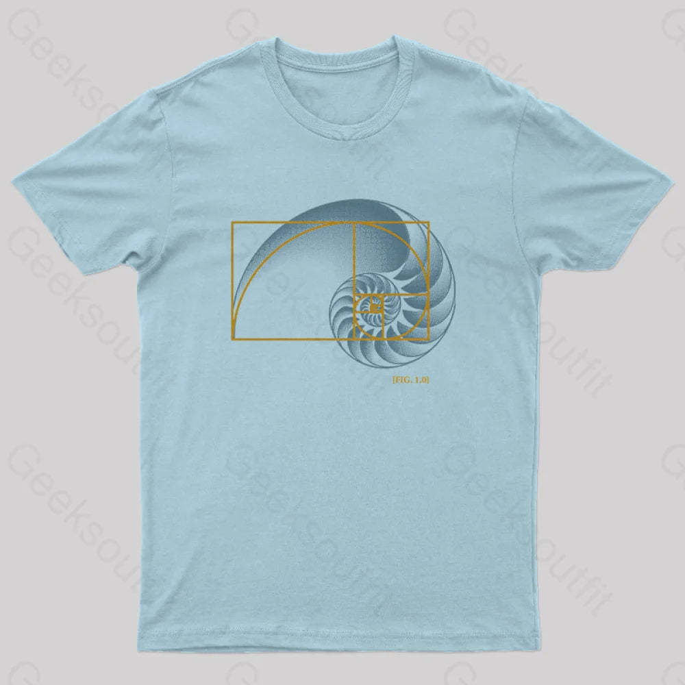 Math In Nature T-Shirt Light Blue / S