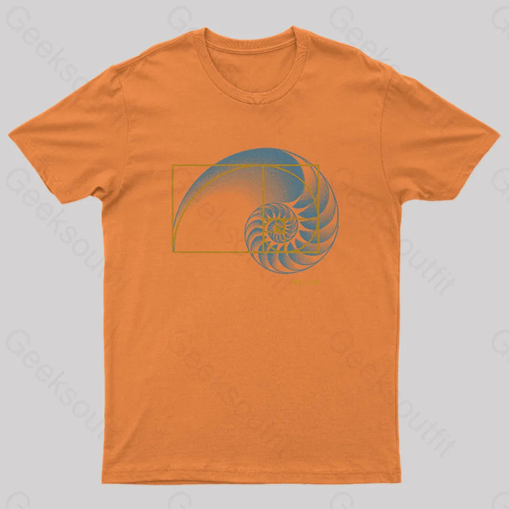 Math In Nature T-Shirt Orange / S