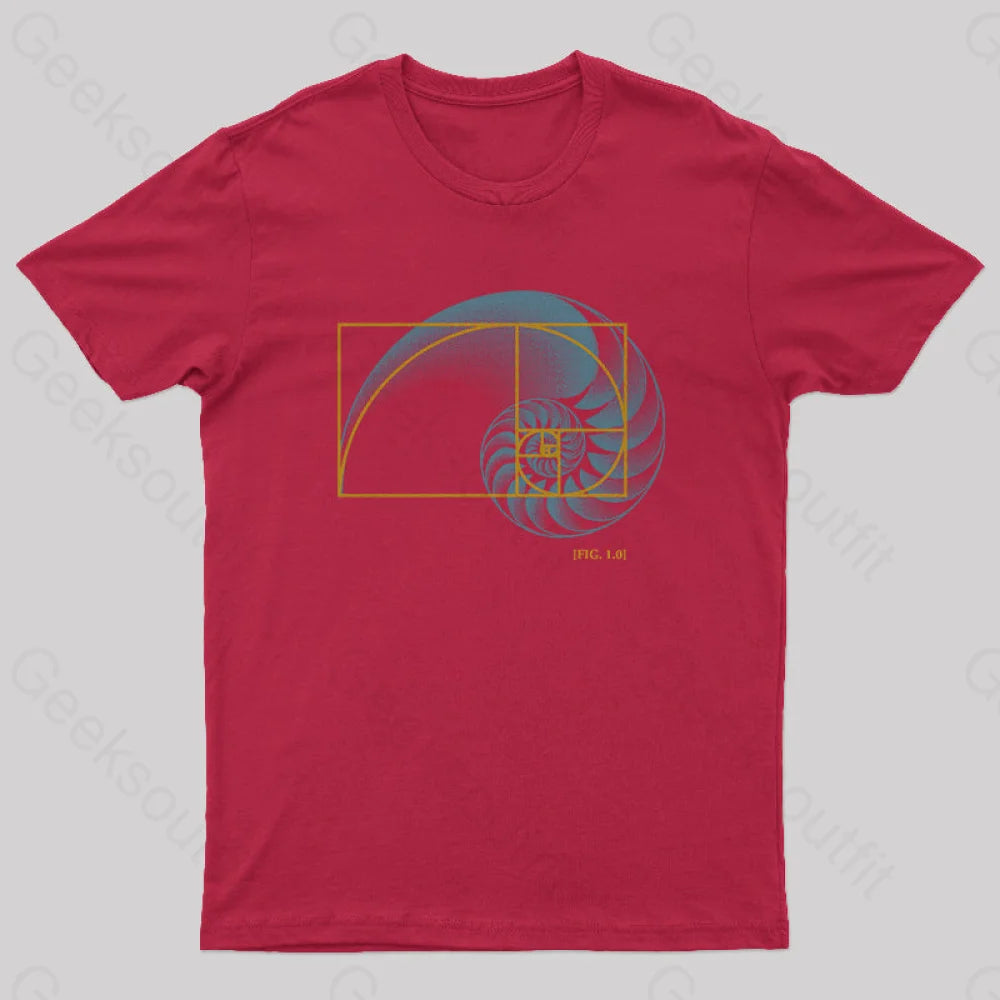 Math In Nature T-Shirt Red / S