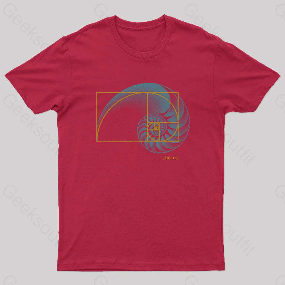 Math In Nature T-Shirt Red / S