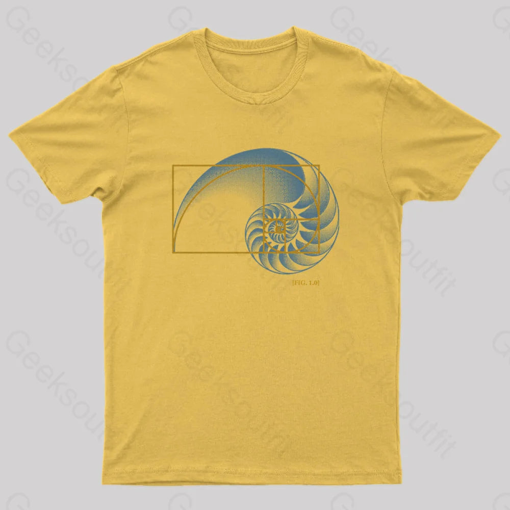 Math In Nature T-Shirt Yellow / S