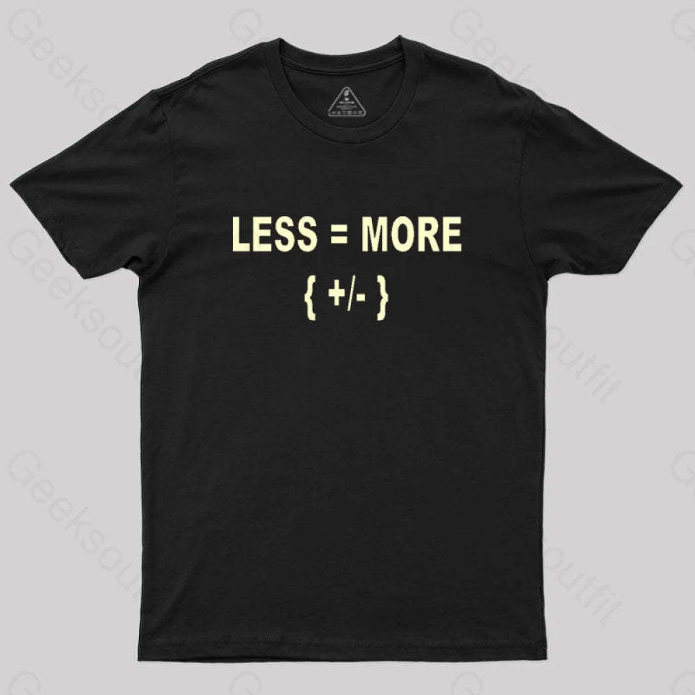 Math Is Hard Or At Least To Hear T-Shirt Black / S